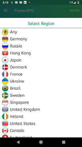 Power VPN Free VPN Screenshot2