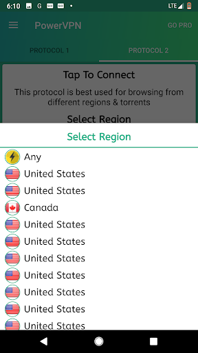 Power VPN Free VPN Screenshot3