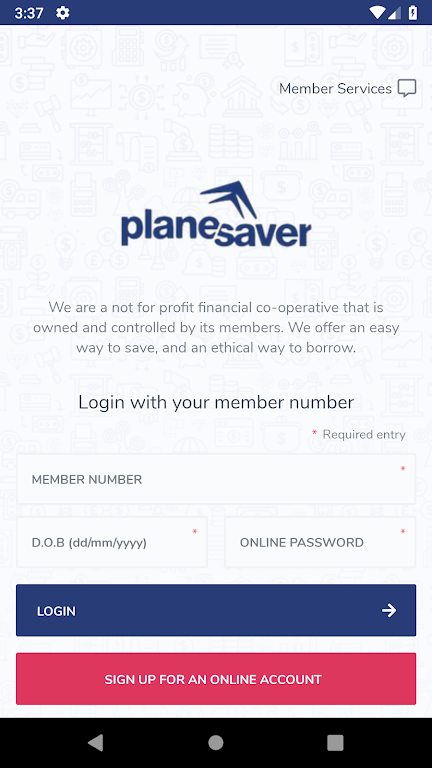 Plane Saver Credit Union Screenshot1