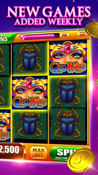 Slots! Cleo Wilds Slot Machines & Casino Games Screenshot2