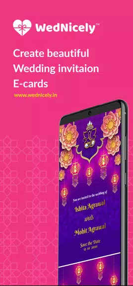 Shaadi & Engagement Card Maker Screenshot1