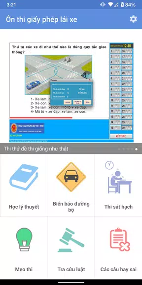 Ôn thi GPLX 600 câu hỏi Screenshot4