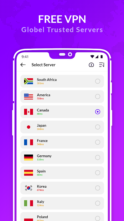 Free turbo VPN - Secure VPN & VPN Proxy Screenshot3