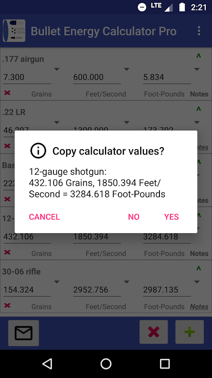 Bullet Energy Calculator Pro Screenshot3