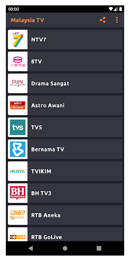 TV Malaysia Live Streaming Screenshot1