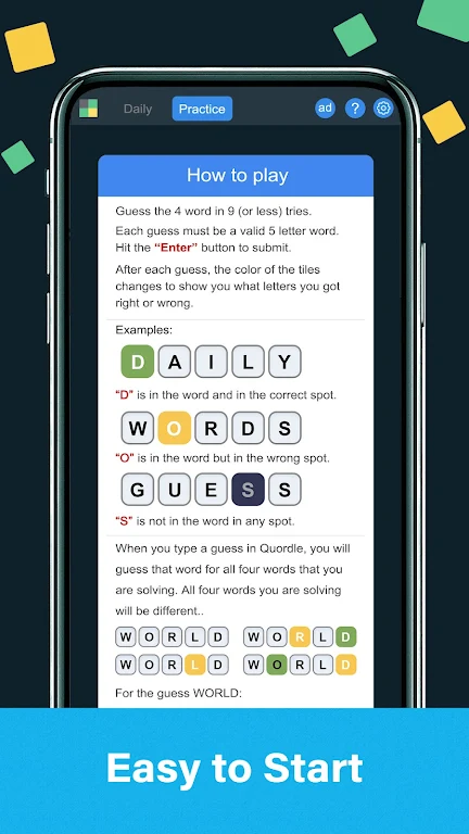 Quordle - Daily Word Guess Screenshot1