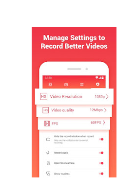 Fenix Recorder - Screen Recorder & Video Editor Screenshot1