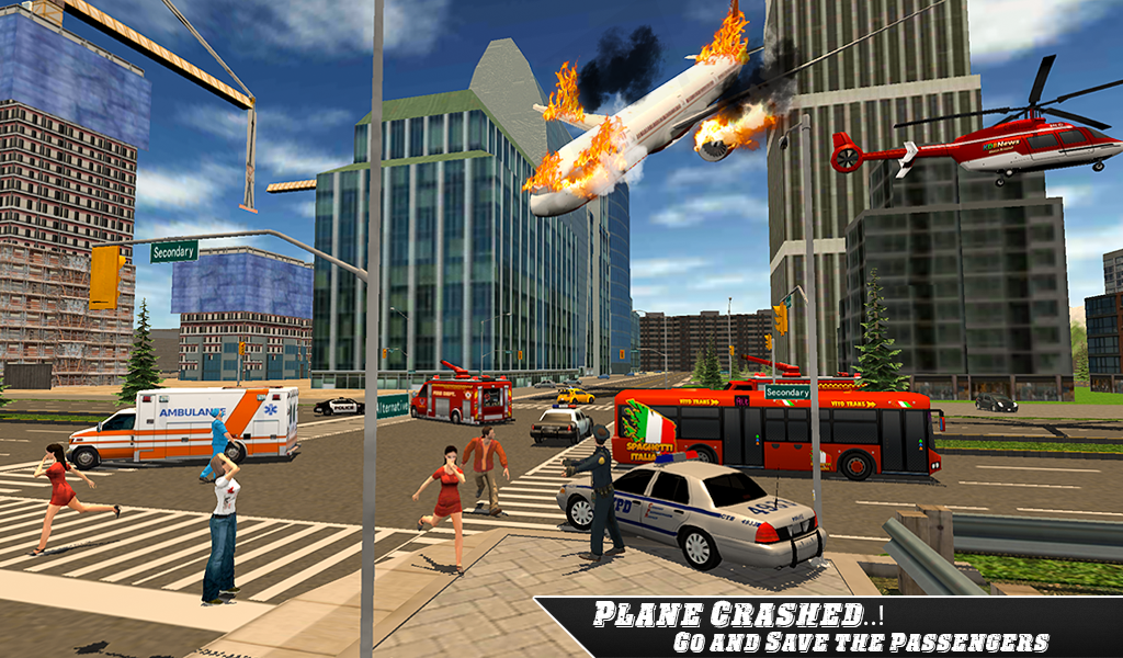 Airplane Fire Fighter  Ambulan Screenshot2