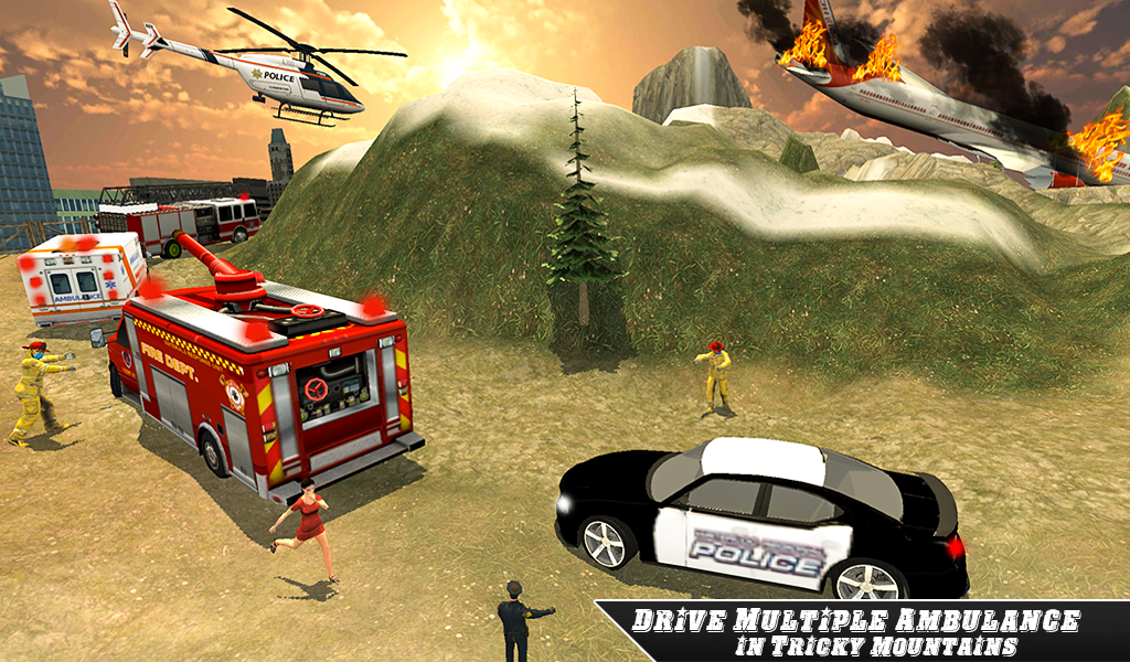 Airplane Fire Fighter  Ambulan Screenshot1