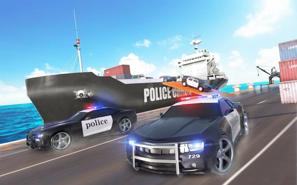 Police Transport Ship Car Simulator Screenshot2