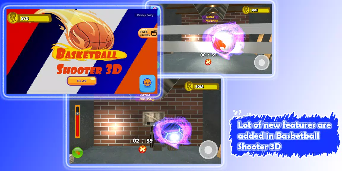 Basketball Shooter 3D - Offlin Screenshot2