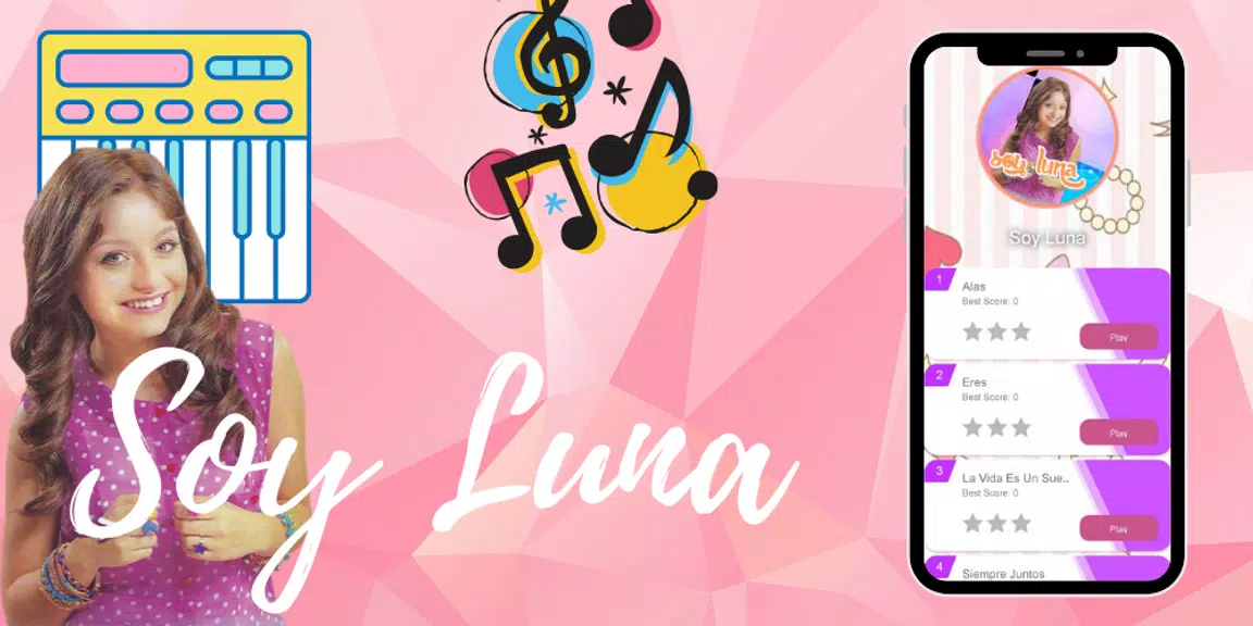 Soy Luna Piano Keyboard Magic Tiles Music Game Screenshot1