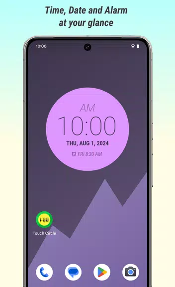 Clock Wallpaper: Touch Circle Screenshot2