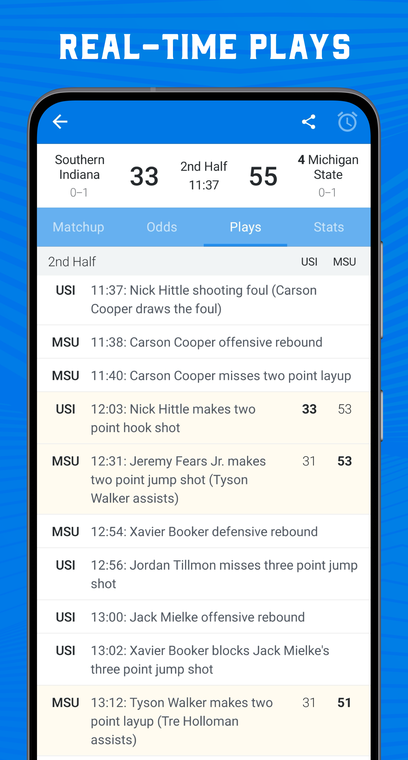 Scores App: College Basketball Screenshot2