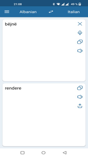 Italian Albanian Translator Screenshot2