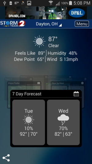 WDTN Weather Screenshot1