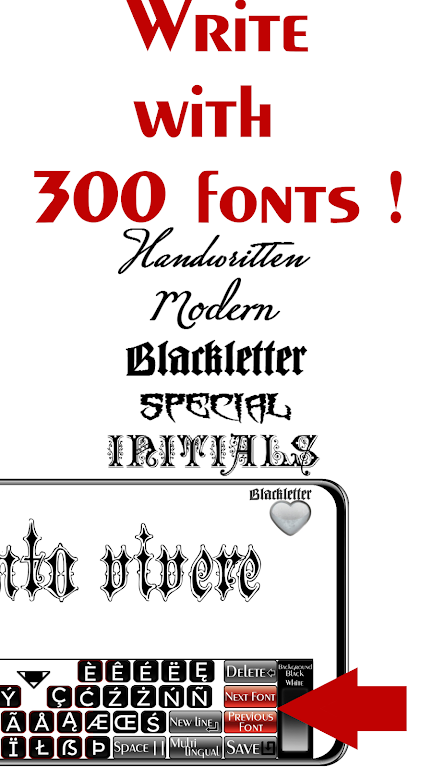 Tattoo Font Designer PRO Screenshot4