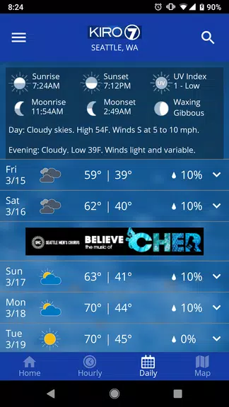 KIRO 7 PinPoint Weather App Screenshot4