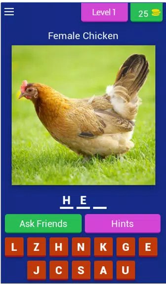 Animal Name: Male, Female, & Young (Animal Game) Screenshot1