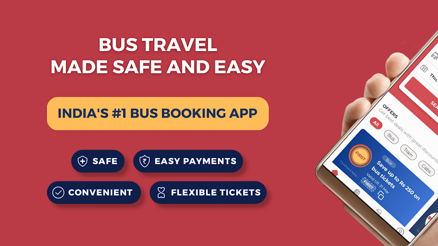 redBus Book Bus, Train Tickets Screenshot1