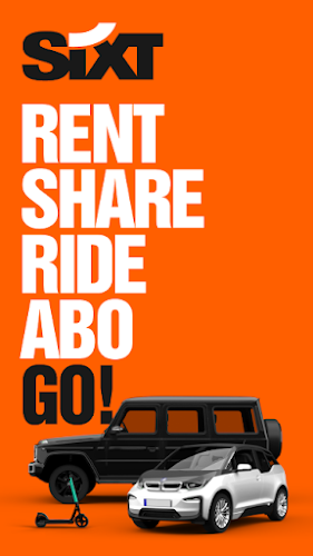 SIXT rent. share. ride. plus. Screenshot1