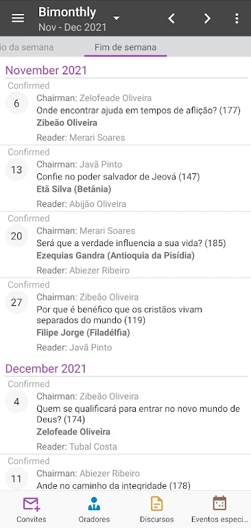 Meeting Schedule Builder Screenshot2