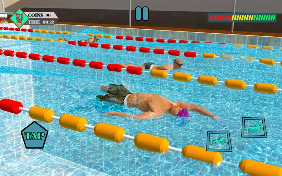 Summer Swimming Flip Pool Race Screenshot3