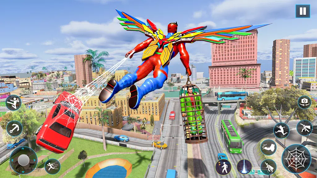 Wingman Rope Crime Spider Hero Screenshot1