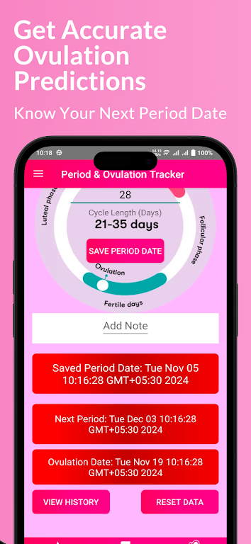 Period & Ovulation Tracker App Screenshot4