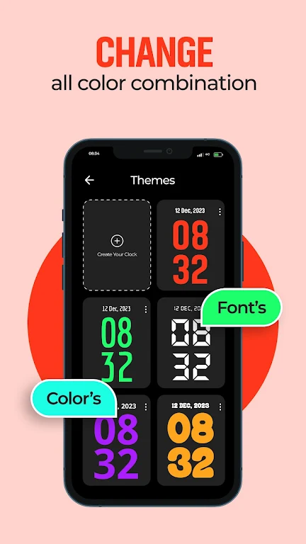 Digital Analog Clock Screenshot2