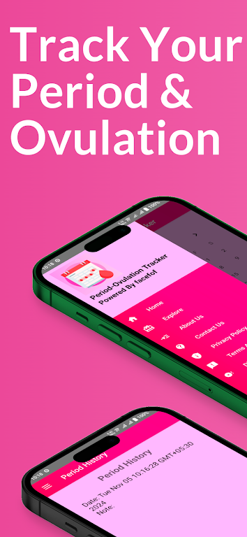 Period & Ovulation Tracker App Screenshot1