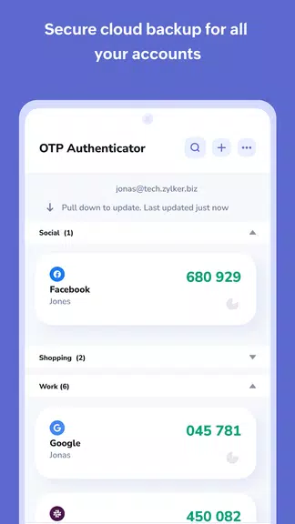 Authenticator App - OneAuth Screenshot1