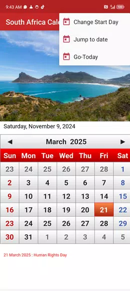 South African Calendar Screenshot4