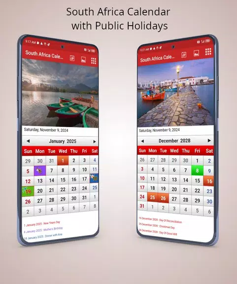 South African Calendar Screenshot2