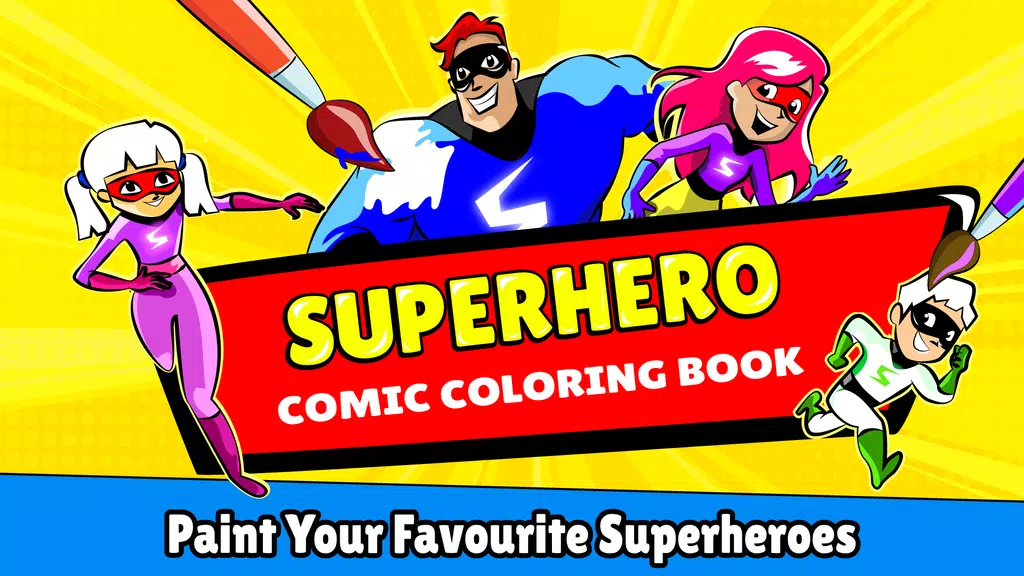 Superhero Coloring Book Games Screenshot1