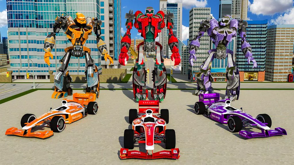 Formula Car Robot City Battle 2021 Screenshot1