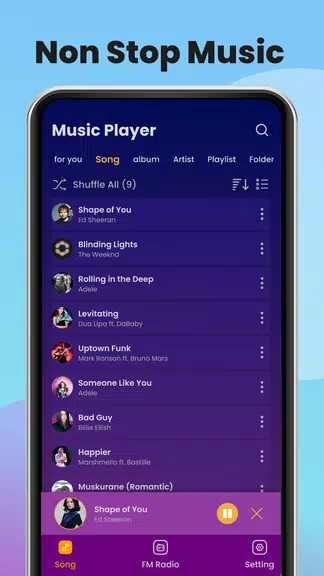 Music Player & MP3 - XMusic Screenshot2