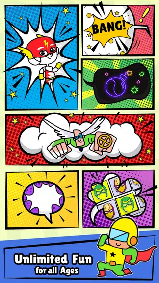 Superhero Coloring Book Games Screenshot2