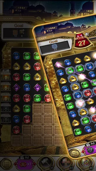 Jewels Magic Lamp : Match 3 Screenshot1