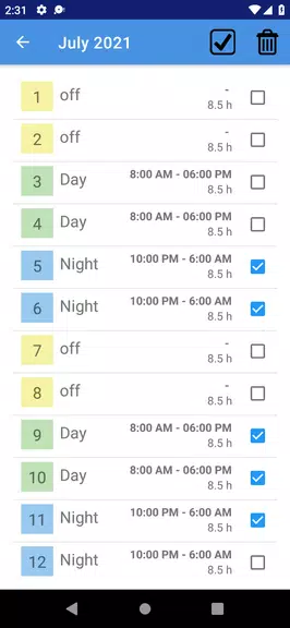 Roster Shift Schedule Screenshot3