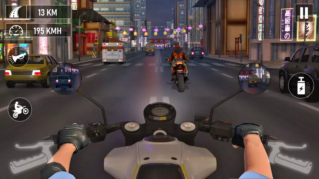 Motorcycle Traffic Racing Game Screenshot1