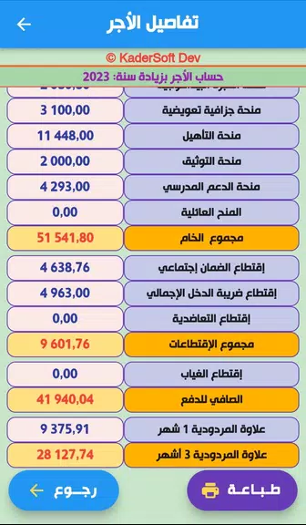 Salary FP : حساب الأجور Screenshot4