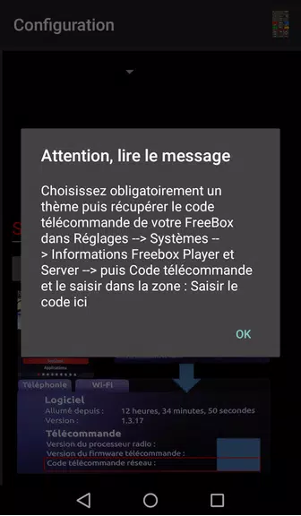 Télécommande Freebox Screenshot1