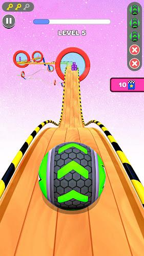 Sky Rolling Ball Run 3D Screenshot1