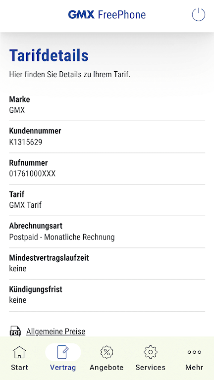 GMX FreePhone Screenshot3