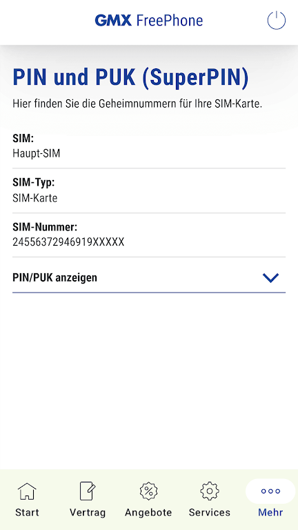 GMX FreePhone Screenshot2