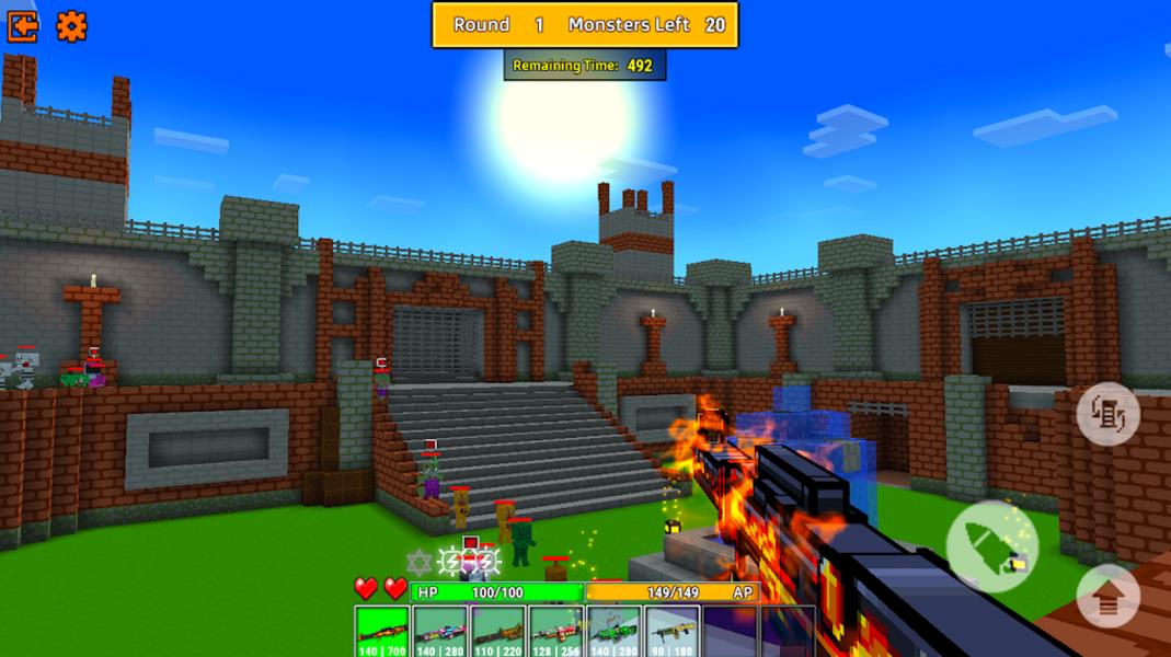 Cops N Robbers:Pixel Craft Gun Screenshot3