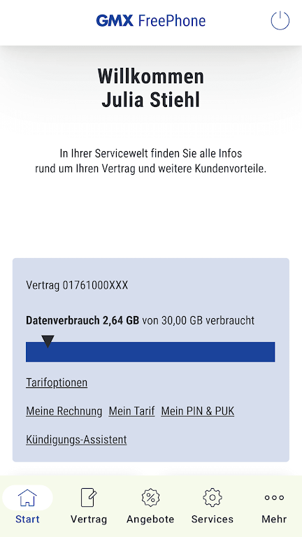GMX FreePhone Screenshot1