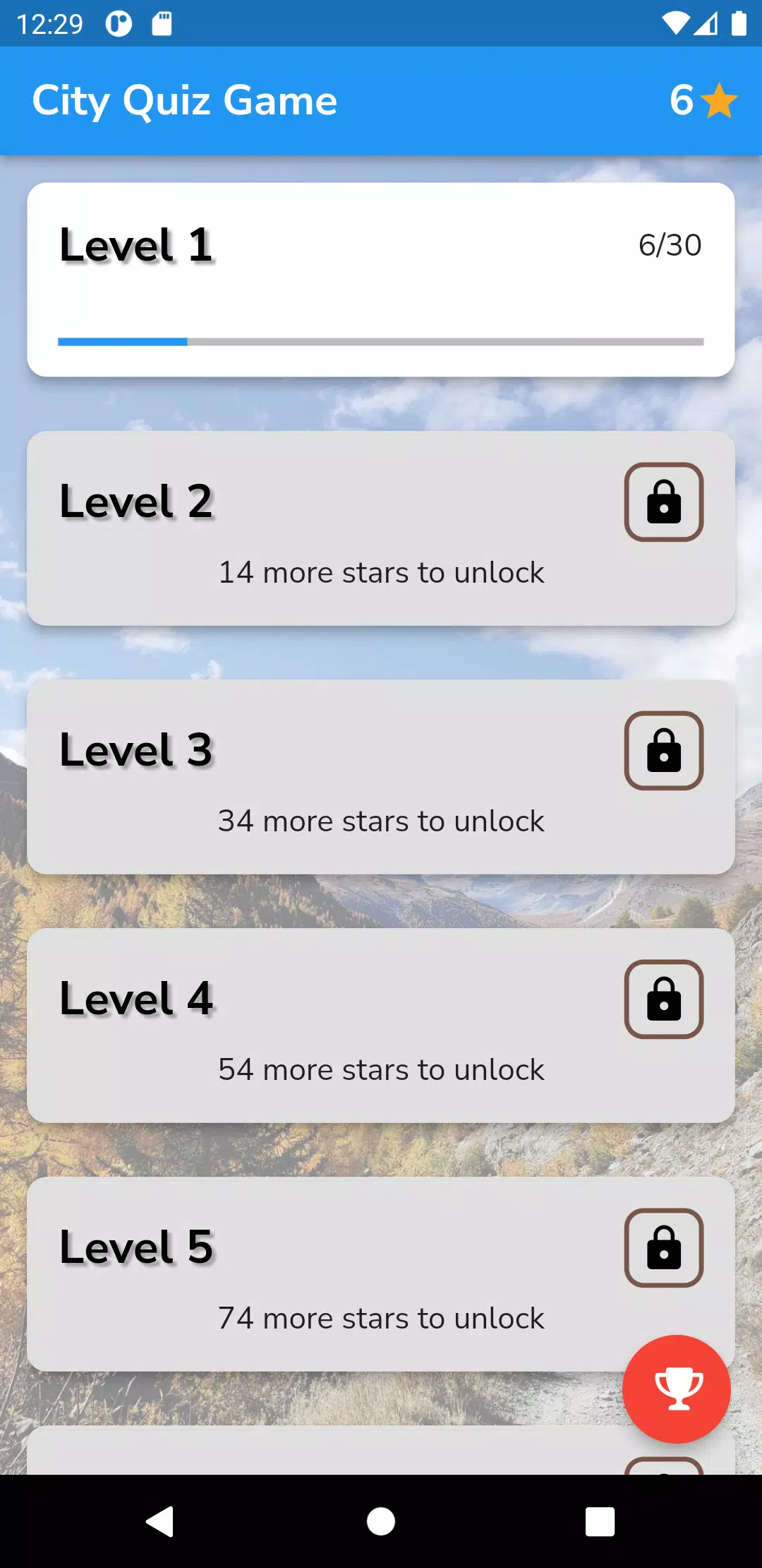 City Quiz Game Screenshot1