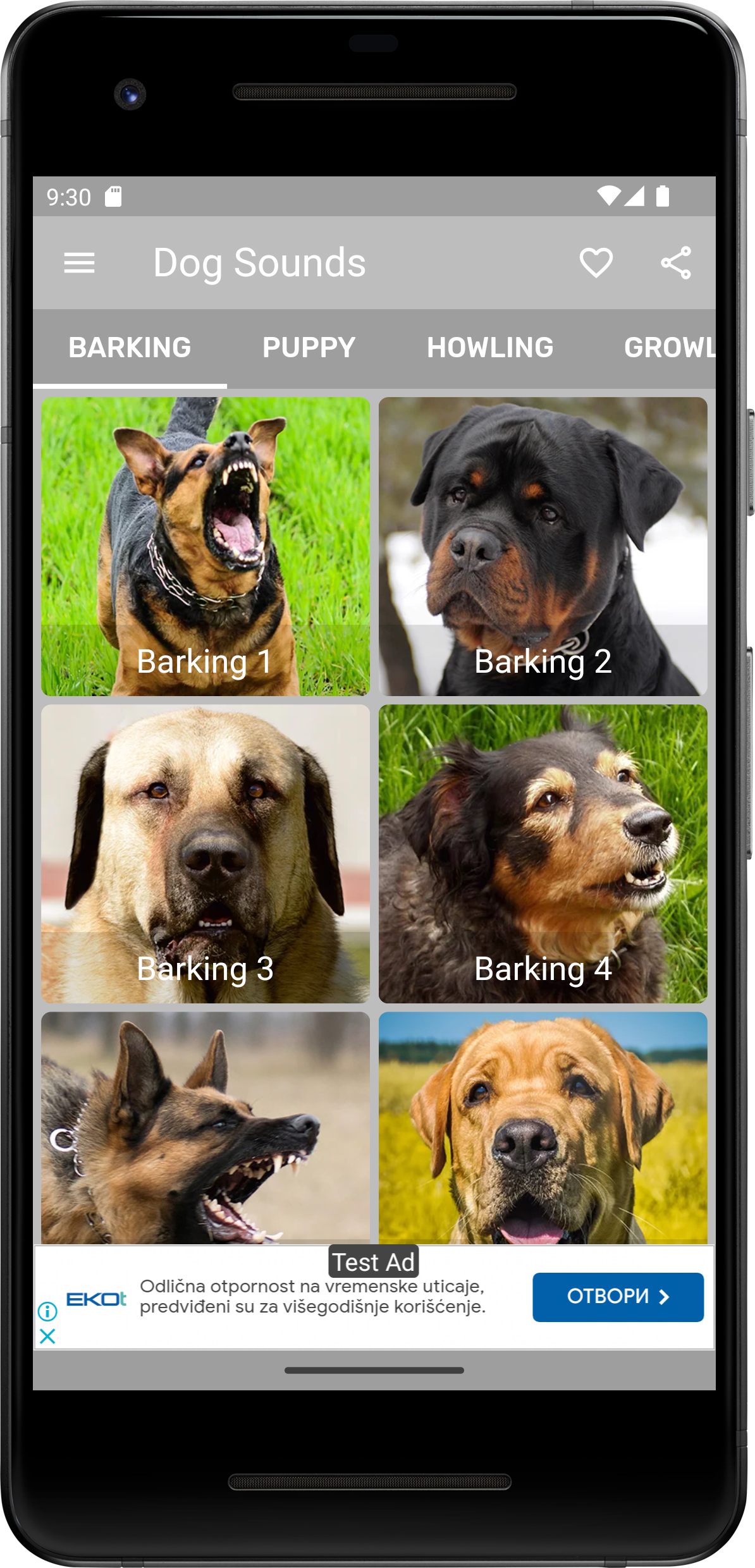 Dog Sounds Screenshot1